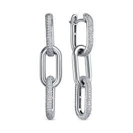 Серьги из белого золота