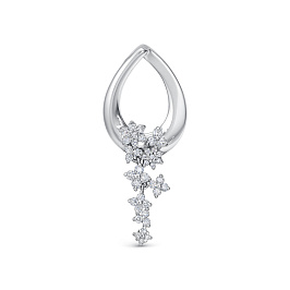 Подвеска из белого золота с бриллиантами