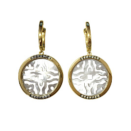 Серьги из серебра с перламутром