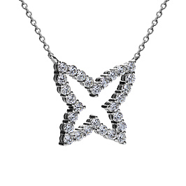 Колье из белого золота с бриллиантами