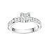Кольцо из белого золота с бриллиантами 0,27 ct