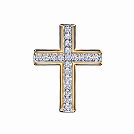 Крест из желтого золота