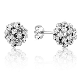 Серьги из белого золота