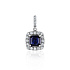 Подвеска из белого золота с сапфиром 0,61 ct