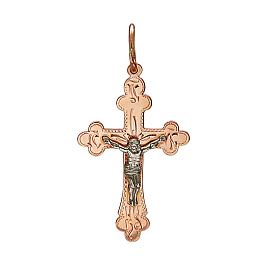 Крест из белого золота