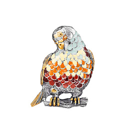 Брошь из серебра