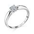 Кольцо из белого золота с бриллиантом 0,5 ct