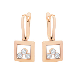 Серьги DANAYA  из розового золота
