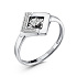 Кольцо из белого золота с бриллиантами 0,025 ct