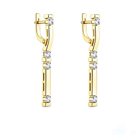 Серьги из желтого золота