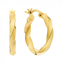 Серьги конго из золота 585