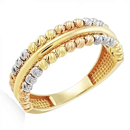 Кольцо из комбинированного золота (16.5)