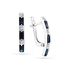 Серьги из белого золота