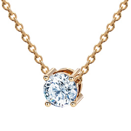 Колье DANAYA  из желтого золота с бриллиантом 0,51 ct