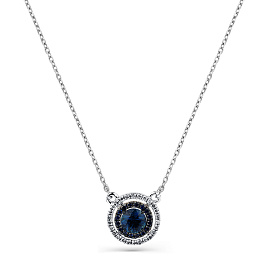 Колье из белого золота с сапфирами 0,408 ct