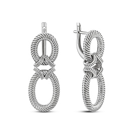 Серьги из белого золота