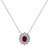 Колье из белого золота с рубином 3,589 ct