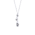 Колье из белого золота с бриллиантом 0,12 ct