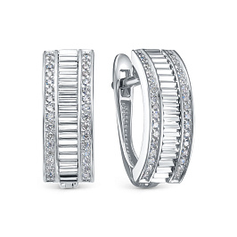 Серьги из белого золота