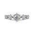 Кольцо  из белого золота с бриллиантами 0,51 ct