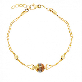 Браслет из комбинированного золота