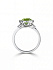 Кольцо DANAYA  из белого золота с турмалином 2 ct