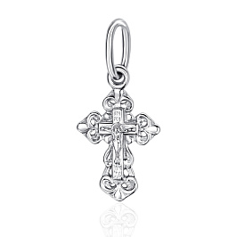 Крест из белого золота