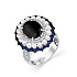 Кольцо из белого золота с сапфирами 4,279 ct
