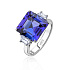 Кольцо из белого золота с танзанитом 6,09 ct