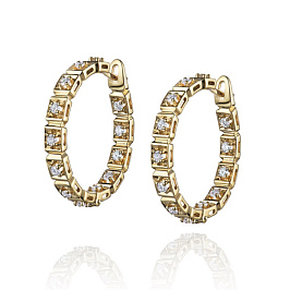 Серьги из желтого золота