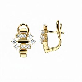 Серьги из желтого золота