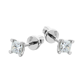 Серьги DANAYA  из белого золота с бриллиантами 0,8 ct