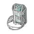 Кольцо из белого золота с аквамарином 31,89 ct