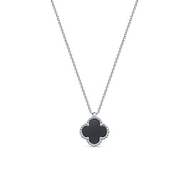 Колье из белого золота с ониксом 1,648 ct