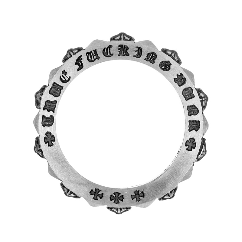 Кольцо из белого серебра