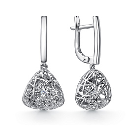 Серьги из белого золота