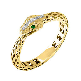 Кольцо из желтого золота