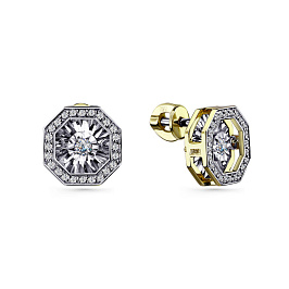 Серьги из белого золота