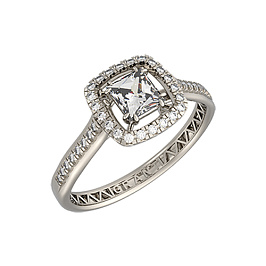 Кольцо из белого золота с бриллиантами 0,298 ct