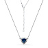Колье из белого золота с топазом 0,427 ct