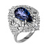 Кольцо из белого золота с танзанитом 2,24 ct