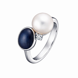 Кольцо из белого золота