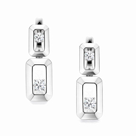 Серьги из белого золота