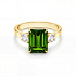 Кольцо DANAYA  из желтого золота с турмалином 3,8 ct