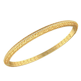 Браслет из желтого золота с бриллиантами