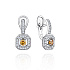 Серьги из белого золота с бриллиантами 0,4 ct