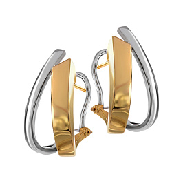 Серьги из желтого золота