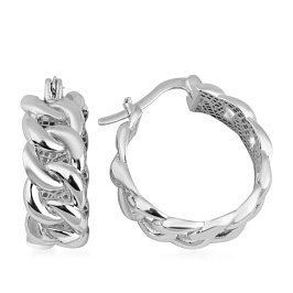 Серьги из белого золота