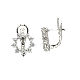 Серьги из белого золота