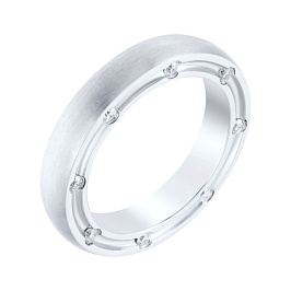 Кольцо из белого золота